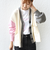 《一部追加予約》【WEB限定】〈手洗い可能〉配色 ポケット カーディガン