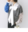 《一部追加予約》【WEB限定】〈手洗い可能〉配色 ポケット カーディガン