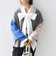 《一部追加予約》【WEB限定】〈手洗い可能〉配色 ポケット カーディガン