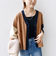 《一部追加予約》【WEB限定】〈手洗い可能〉配色 ポケット カーディガン