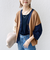 《一部追加予約》【WEB限定】〈手洗い可能〉配色 ポケット カーディガン