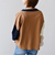 《一部追加予約》【WEB限定】〈手洗い可能〉配色 ポケット カーディガン