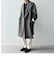 SHIPS any: PURE WOOL MELTON ダブル チェスターコート◇