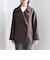 SHIPS any: ウール ミックス コクーン ショート Pコート