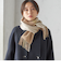 チェック カシミヤ リバーシブル マフラー