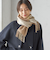 チェック カシミヤ リバーシブル マフラー