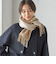 チェック カシミヤ リバーシブル マフラー