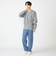 【WEB限定】SHIPS: ワンポイント ロゴ フラッフィ シャギー クルーネック ニット