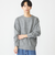 【WEB限定】SHIPS: ワンポイント ロゴ フラッフィ シャギー クルーネック ニット
