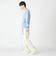 【WEB限定】SHIPS: ワンポイント ロゴ フラッフィ シャギー クルーネック ニット