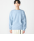 【WEB限定】SHIPS: ワンポイント ロゴ フラッフィ シャギー クルーネック ニット
