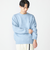 【WEB限定】SHIPS: ワンポイント ロゴ フラッフィ シャギー クルーネック ニット