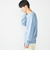 【WEB限定】SHIPS: ワンポイント ロゴ フラッフィ シャギー クルーネック ニット