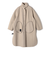 SHIPS Primary Navy Label:メルトン リバー ステンカラー コート
