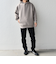 SHIPS any: カラー ダンボール スナップ プルオーバー パーカー 25AW◇