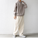 SHIPS any: カラー ダンボール スナップ プルオーバー パーカー 25AW◇