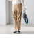 〈手洗い可能〉裏起毛 スリム テーパード パンツ