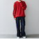 SHIPS any:〈手洗い可能〉ラム ライク クルーネック カラー ニット 24AW◇