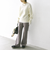〈手洗い可能〉ストレッチ フレア パンツ