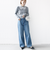 【WEB限定】〈手洗い可能〉布帛 襟付き ニット プルオーバー