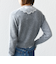 【WEB限定】〈手洗い可能〉布帛 襟付き ニット プルオーバー