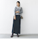 【WEB限定】〈手洗い可能〉布帛 襟付き ニット プルオーバー