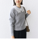 【WEB限定】〈手洗い可能〉布帛 襟付き ニット プルオーバー