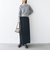 【WEB限定】〈手洗い可能〉布帛 襟付き ニット プルオーバー
