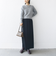 【WEB限定】〈手洗い可能〉布帛 襟付き ニット プルオーバー