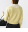 【WEB限定】〈手洗い可能〉布帛 襟付き ニット プルオーバー