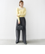 【WEB限定】〈手洗い可能〉布帛 襟付き ニット プルオーバー