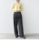 【WEB限定】〈手洗い可能〉布帛 襟付き ニット プルオーバー
