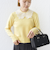 【WEB限定】〈手洗い可能〉布帛 襟付き ニット プルオーバー