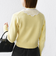 【WEB限定】〈手洗い可能〉布帛 襟付き ニット プルオーバー