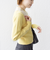 【WEB限定】〈手洗い可能〉布帛 襟付き ニット プルオーバー