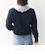【WEB限定】〈手洗い可能〉布帛 襟付き ニット プルオーバー