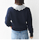 【WEB限定】〈手洗い可能〉布帛 襟付き ニット プルオーバー