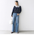 【WEB限定】〈手洗い可能〉布帛 襟付き ニット プルオーバー