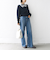 【WEB限定】〈手洗い可能〉布帛 襟付き ニット プルオーバー