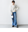 【WEB限定】〈手洗い可能〉ジャカード フラワー ニット プルオーバー