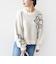 【WEB限定】〈手洗い可能〉ジャカード フラワー ニット プルオーバー