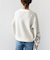 【WEB限定】〈手洗い可能〉ジャカード フラワー ニット プルオーバー