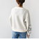 【WEB限定】〈手洗い可能〉ジャカード フラワー ニット プルオーバー
