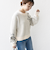 【WEB限定】〈手洗い可能〉ジャカード フラワー ニット プルオーバー