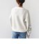 【WEB限定】〈手洗い可能〉ジャカード フラワー ニット プルオーバー