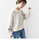 【WEB限定】〈手洗い可能〉ジャカード フラワー ニット プルオーバー