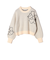 【WEB限定】〈手洗い可能〉ジャカード フラワー ニット プルオーバー