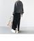 【WEB限定】〈手洗い可能〉ジャカード フラワー ニット プルオーバー