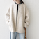 《追加予約》SHIPS any: シャギー ノーカラー コクーン コート