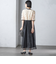 〈結婚式・パーティ〉kaene:エンブロイダリー ミックス ワンピース